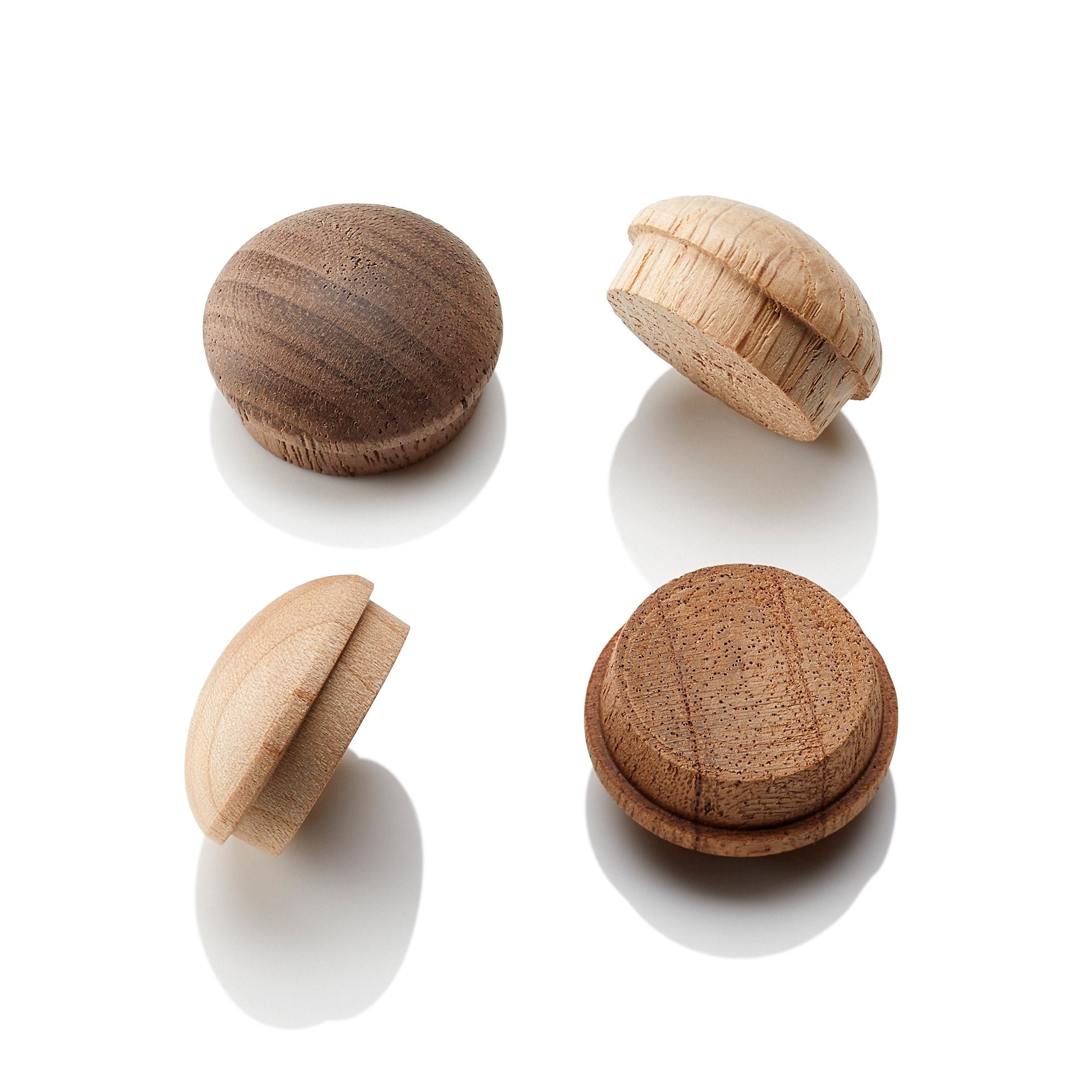 Button Top Wood Plugs - Mushroom Plugs - Bulk Discounts