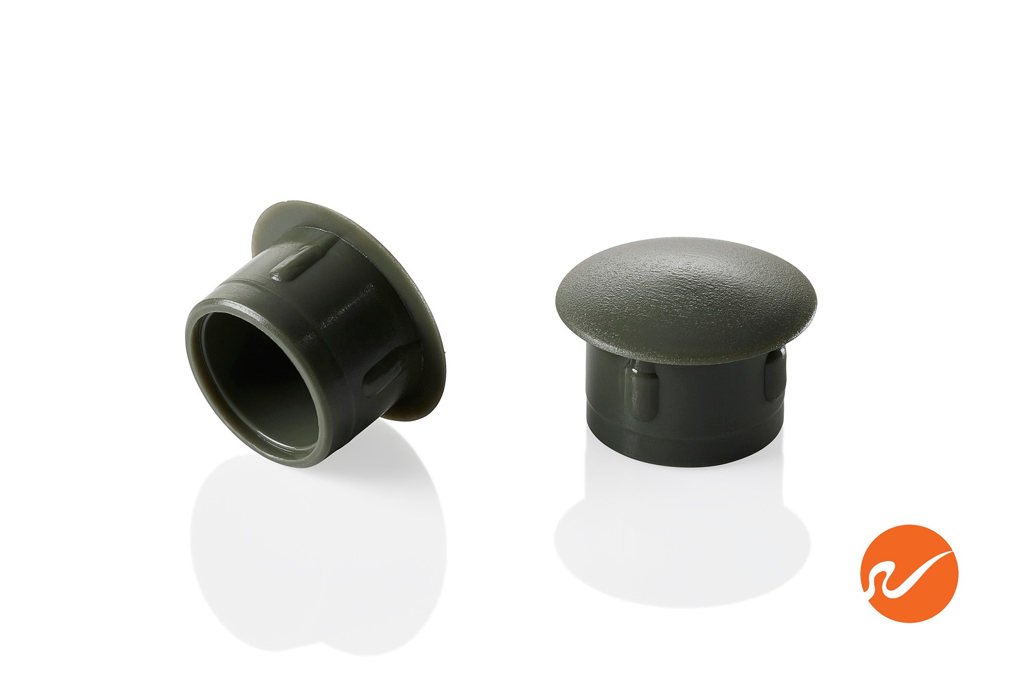 Tapones para agujeros de color verde militar de 1/2"