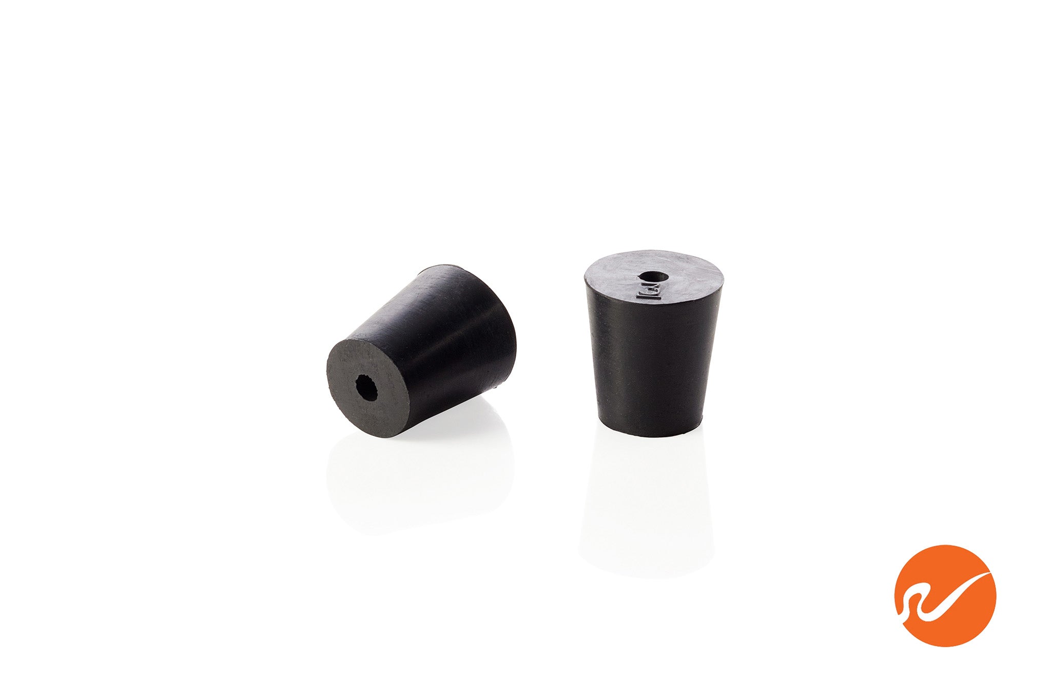 #3 Rubber Stoppers with 1-hole