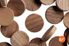 1" Walnut Wood Plugs - Face Grain - WidgetCo