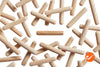 1/4" x 1-1/2" Wood Dowel Pins - Multi-Groove - WidgetCo