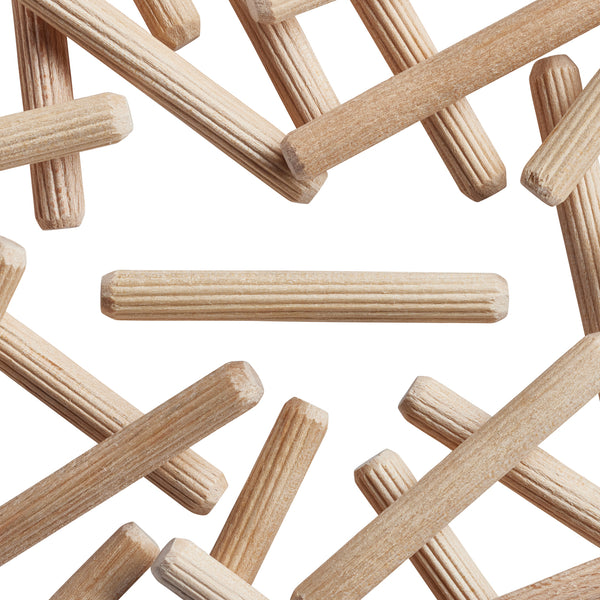 Wood Dowel Pins - 1/4 x 1-1/2 Multi-Groove